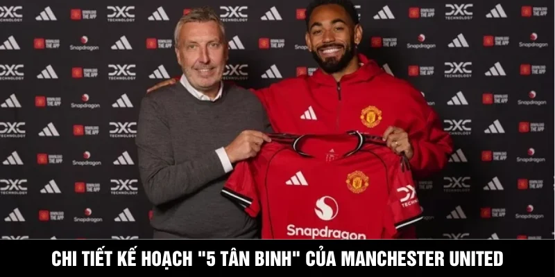Chi tiết kế hoạch "5 tân binh" của Manchester United