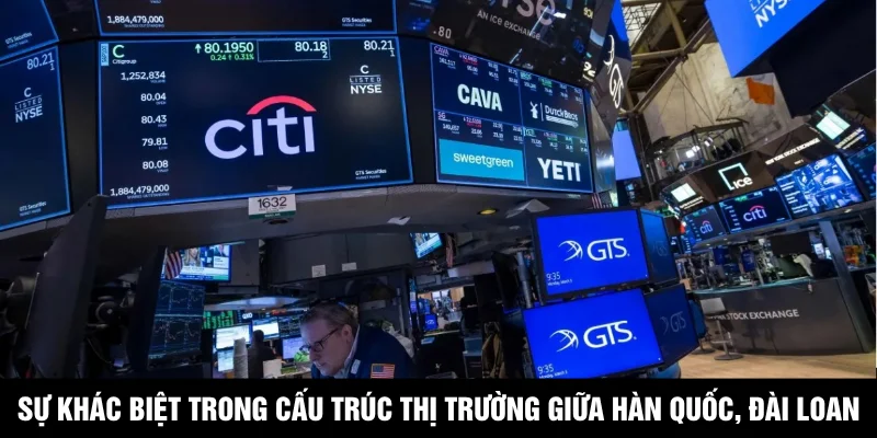 Sự khác biệt trong cấu trúc thị trường giữa Hàn Quốc và Đài Loan